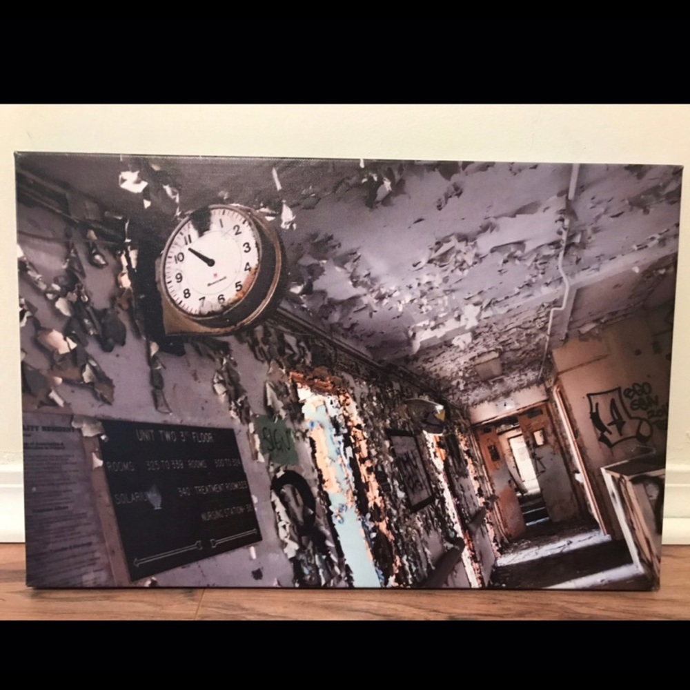 Canvas Print Abandoned Asylum Hospital Original